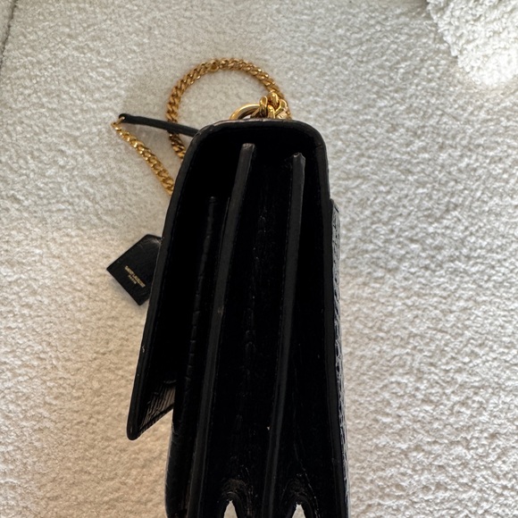 SUNSET MEDIUM IN CROCODILE-EMBOSSED LEATHER - Picture 8 of 11